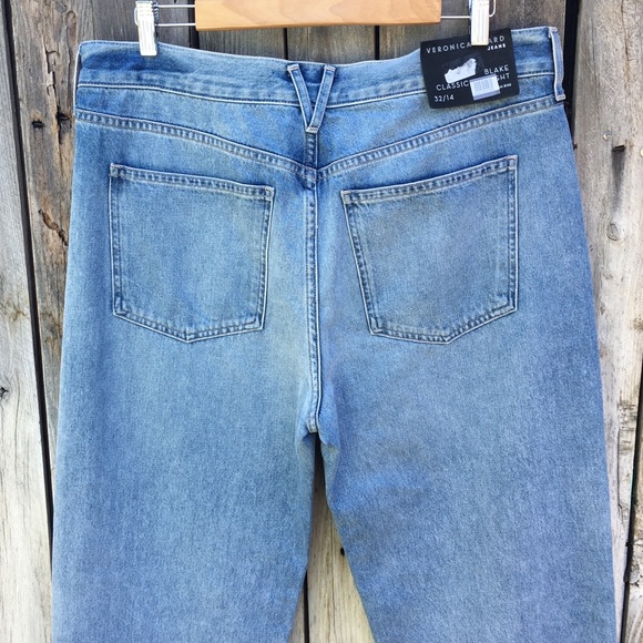 NWT Veronica Beard Blake High Waist Straight Leg Jean Nova Blue Wash 32 - Picture 11 of 16